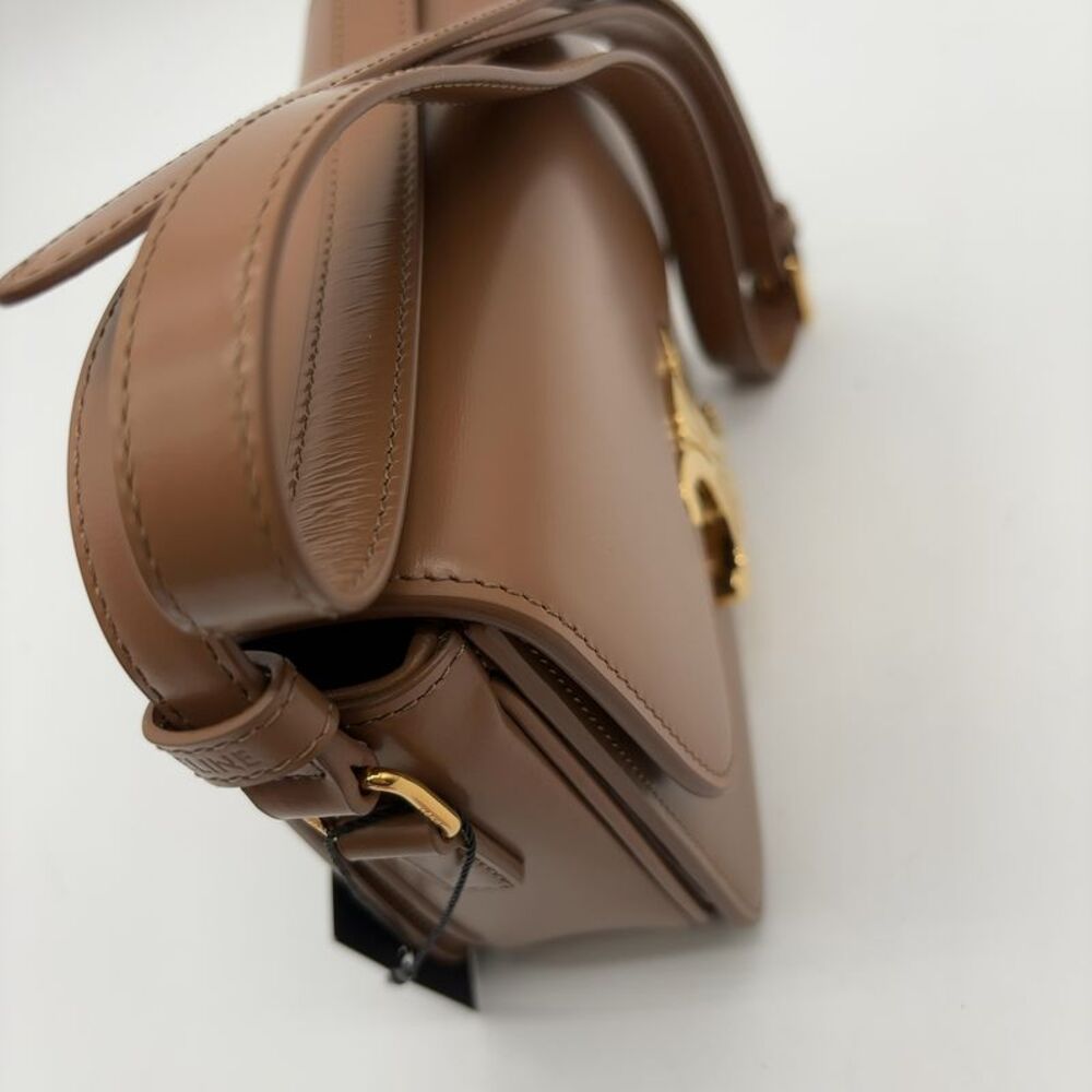 Celine Bronze Calfskin Teen Triomphe Bag - Picture 8 of 8
